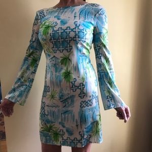 Lilly Pulitzer size 2 silk dress colorful print